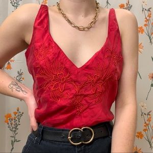 Silk VS tank lingerie